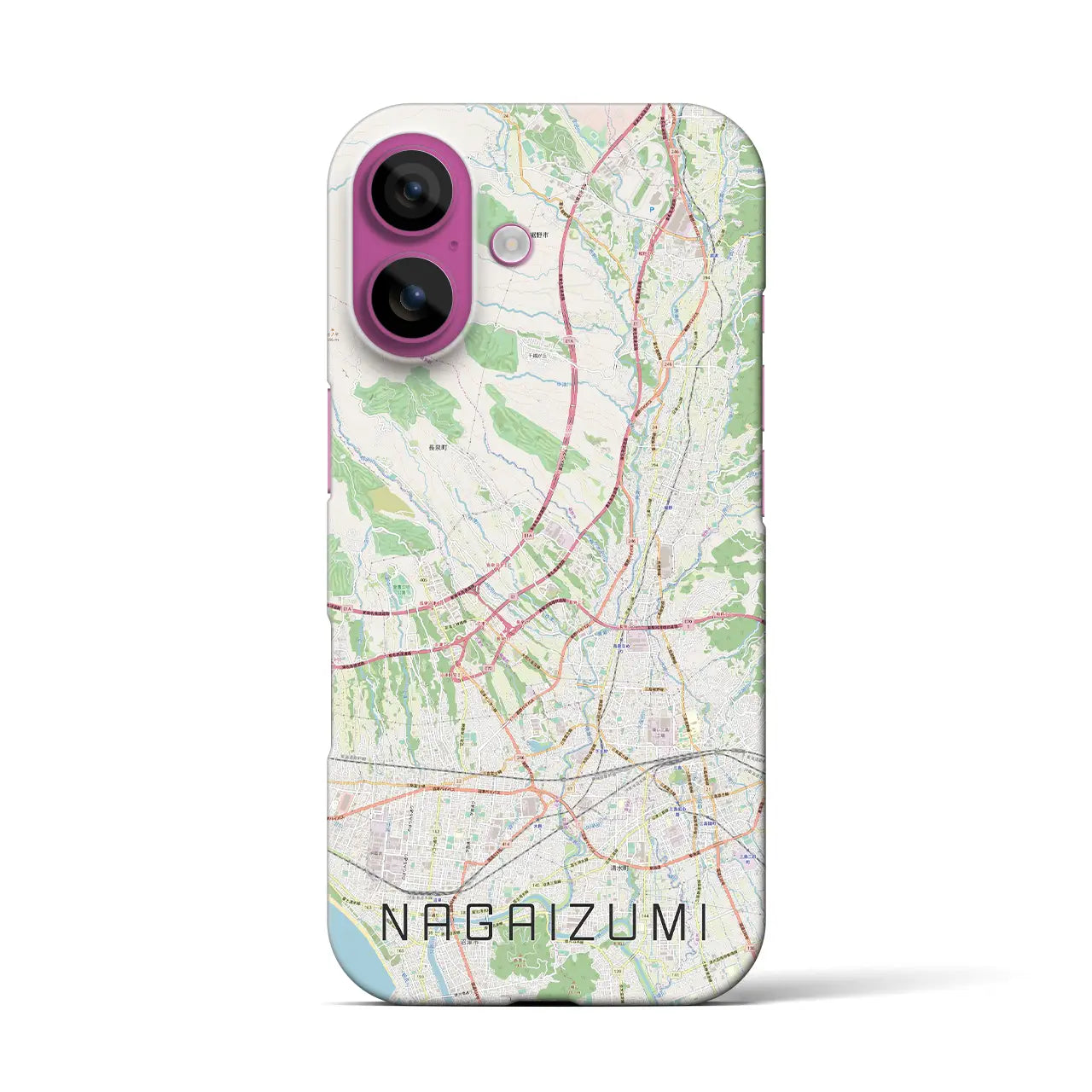 【長泉(静岡県)】地図柄iPhoneケース(バックカバータイプ)