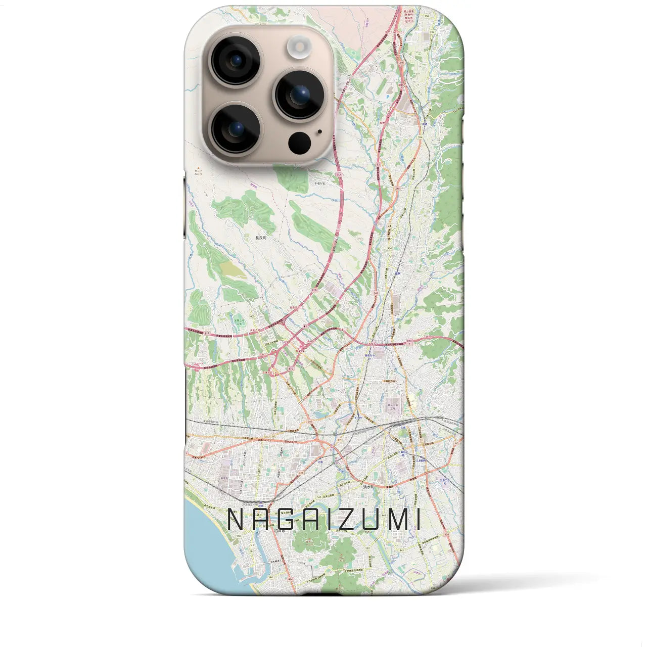 【長泉(静岡県)】地図柄iPhoneケース(バックカバータイプ)