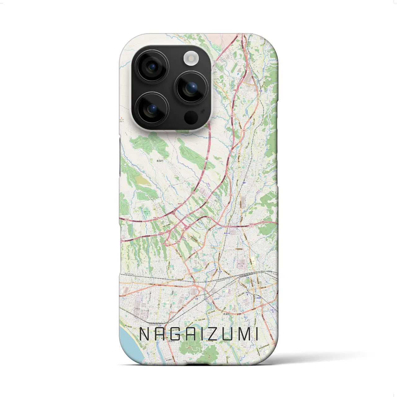 【長泉(静岡県)】地図柄iPhoneケース(バックカバータイプ)