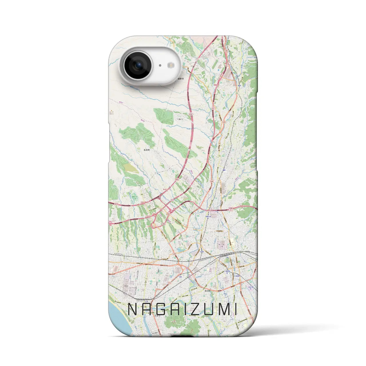 【長泉(静岡県)】地図柄iPhoneケース(バックカバータイプ)