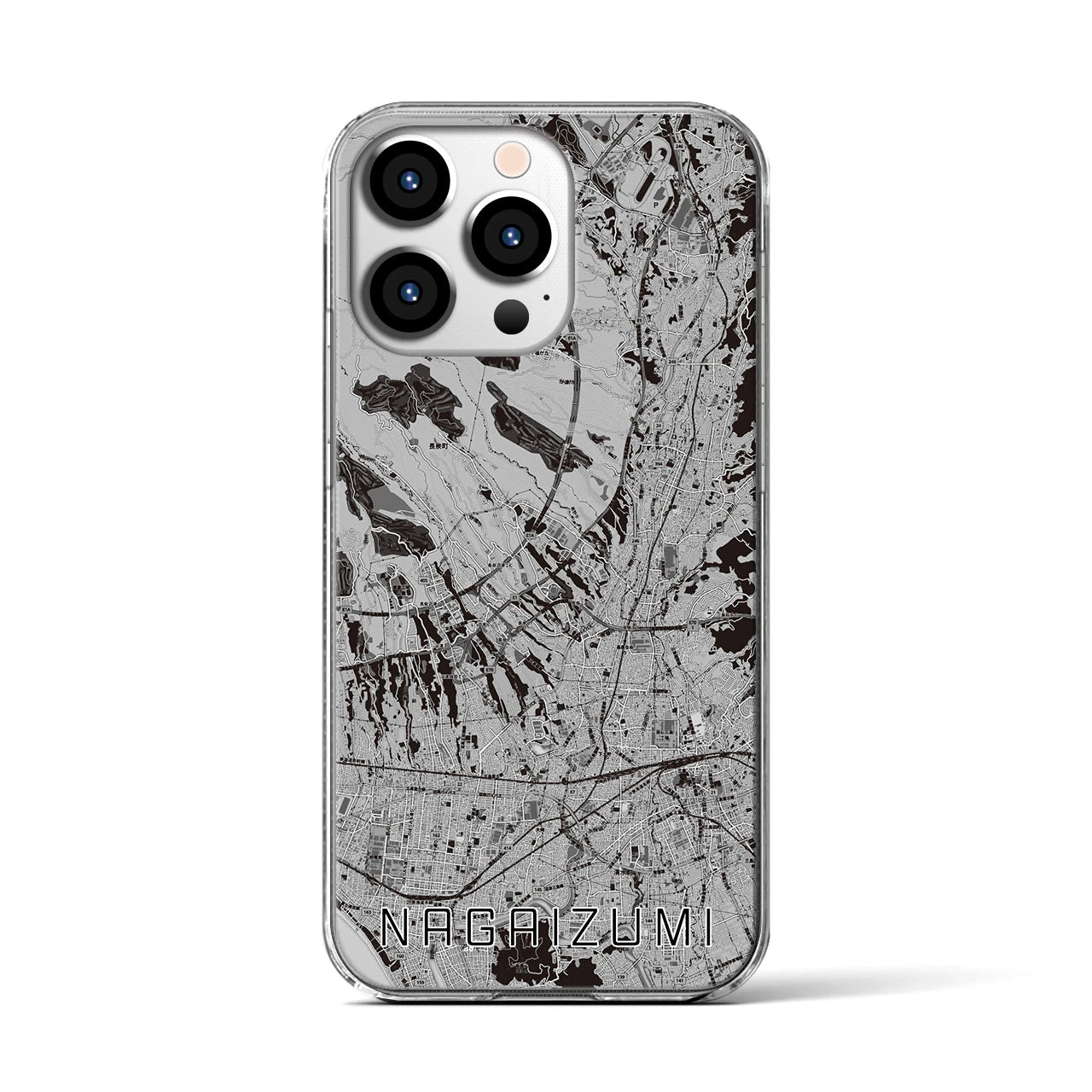 【長泉(静岡県)】地図柄iPhoneケース(クリアタイプ)