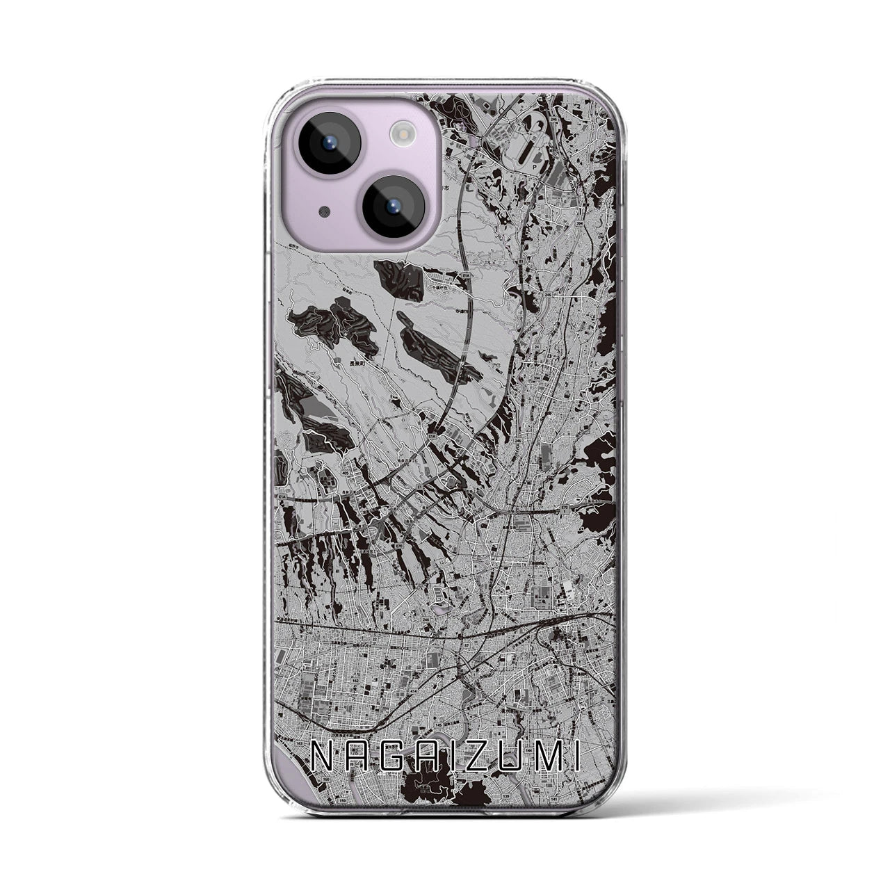 【長泉(静岡県)】地図柄iPhoneケース(クリアタイプ)