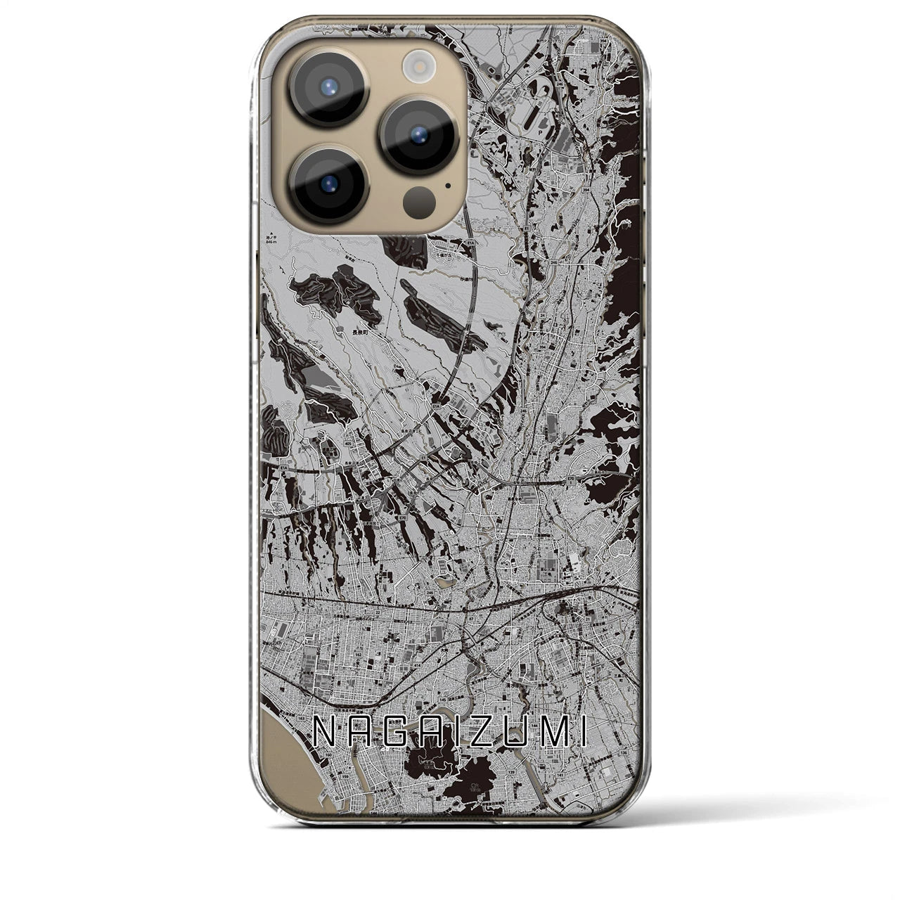 【長泉(静岡県)】地図柄iPhoneケース(クリアタイプ)