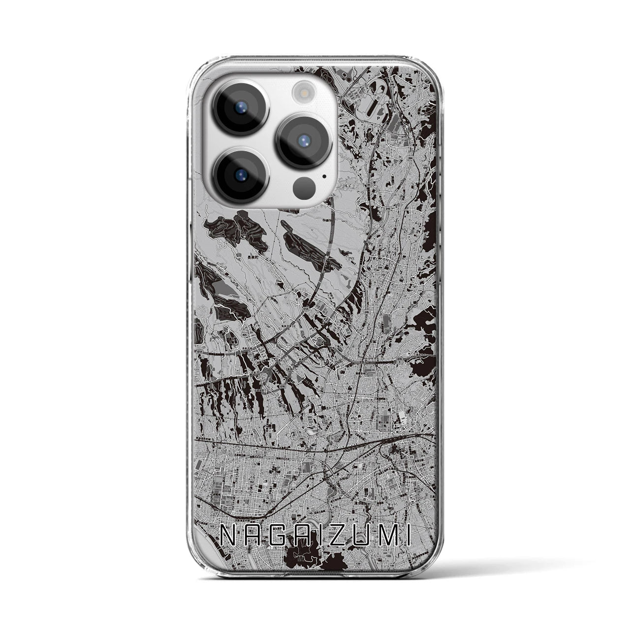 【長泉(静岡県)】地図柄iPhoneケース(クリアタイプ)