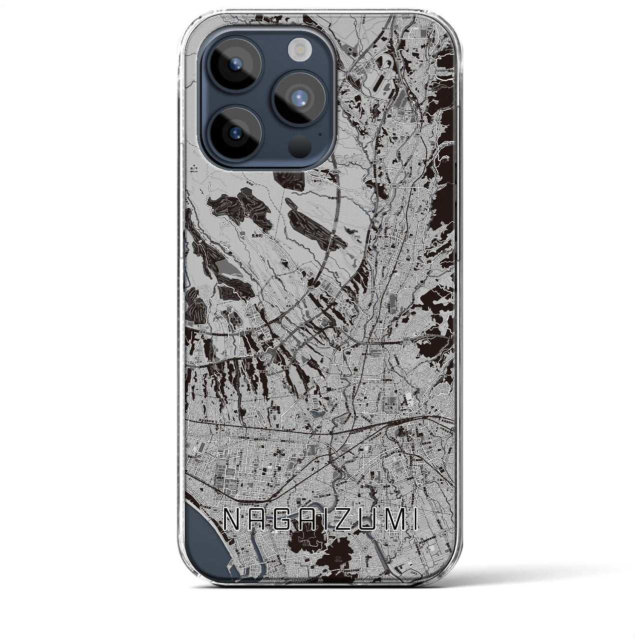 【長泉(静岡県)】地図柄iPhoneケース(クリアタイプ)