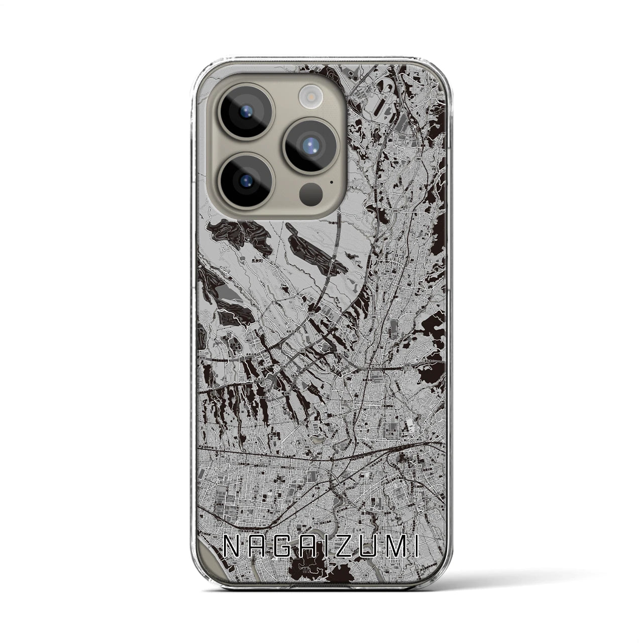 【長泉(静岡県)】地図柄iPhoneケース(クリアタイプ)