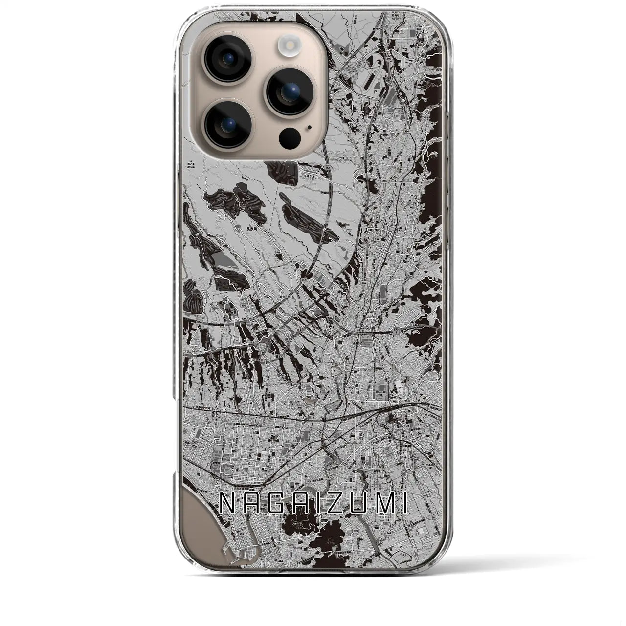 【長泉(静岡県)】地図柄iPhoneケース(クリアタイプ)