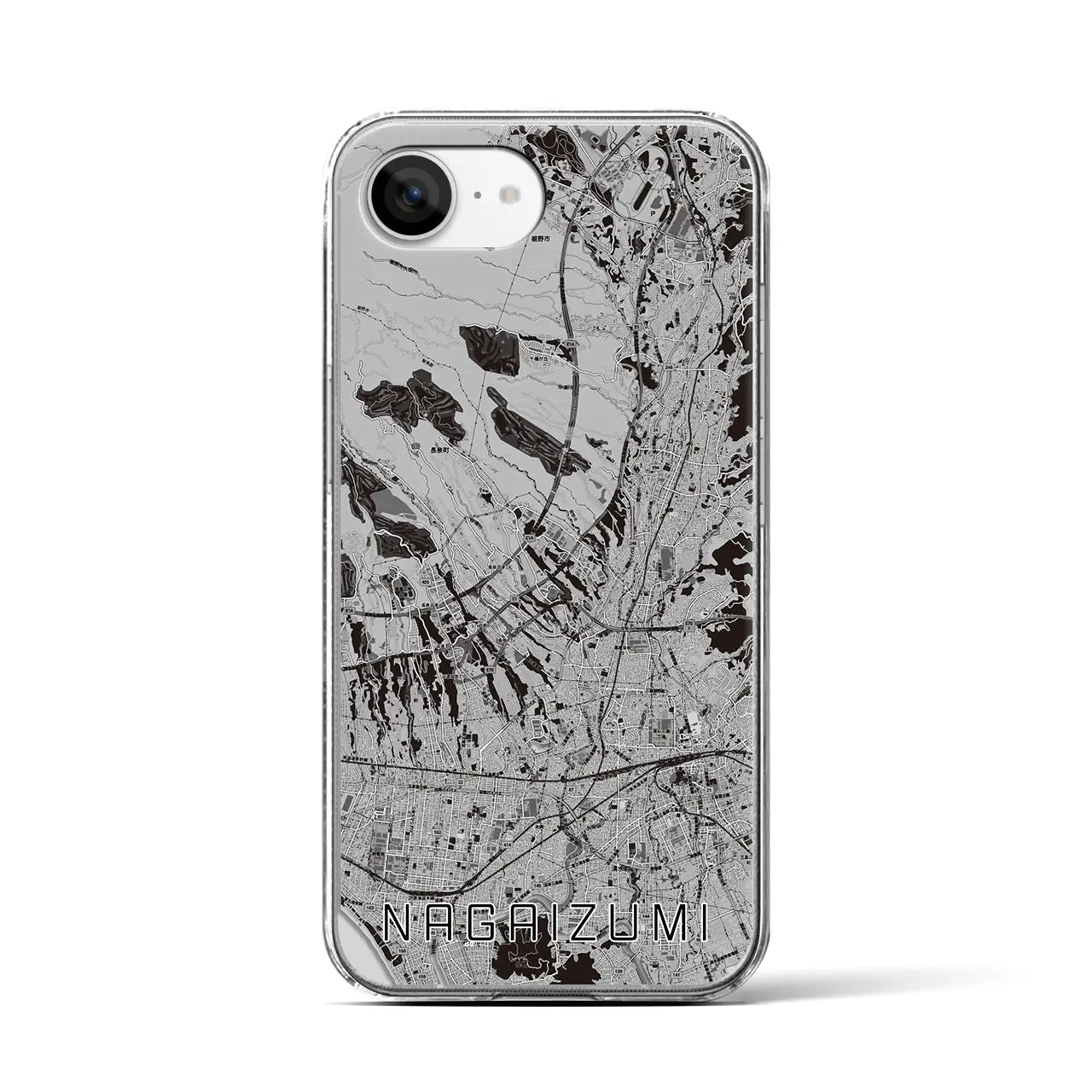 【長泉(静岡県)】地図柄iPhoneケース(クリアタイプ)