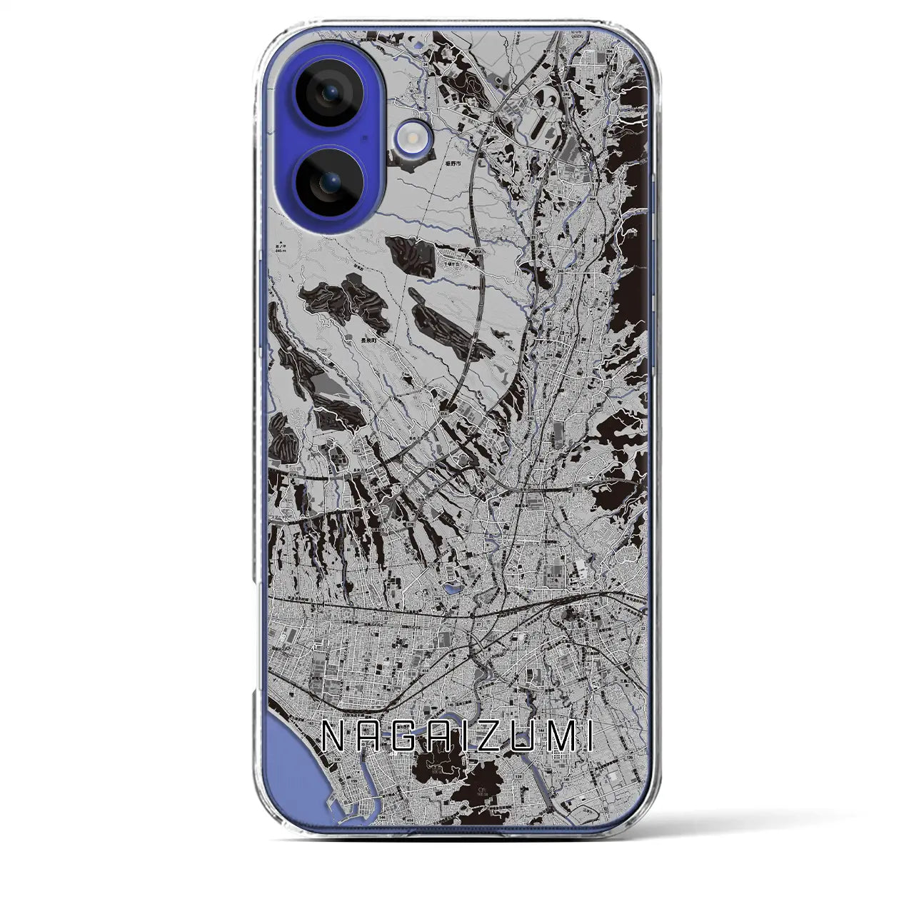 【長泉(静岡県)】地図柄iPhoneケース(クリアタイプ)