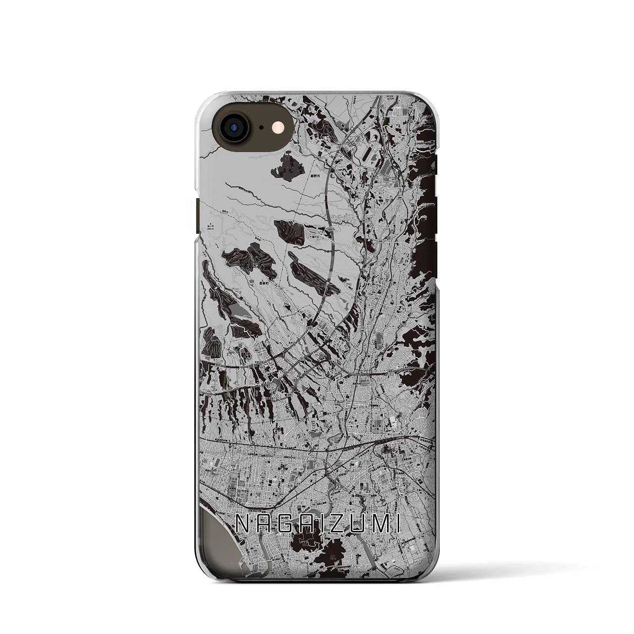 【長泉(静岡県)】地図柄iPhoneケース(クリアタイプ)