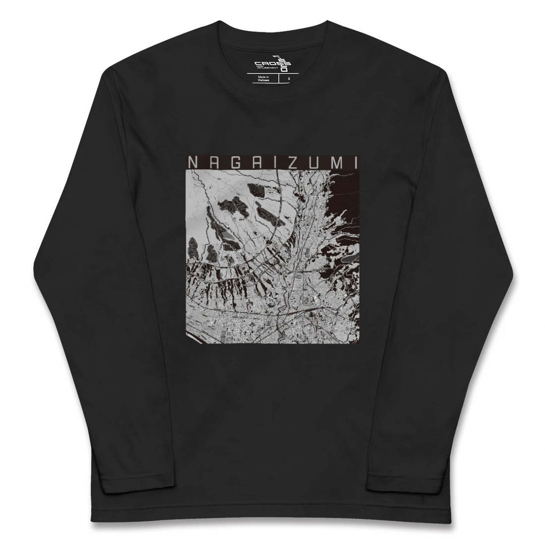 【長泉(静岡県)】地図柄ロングスリーブTシャツ