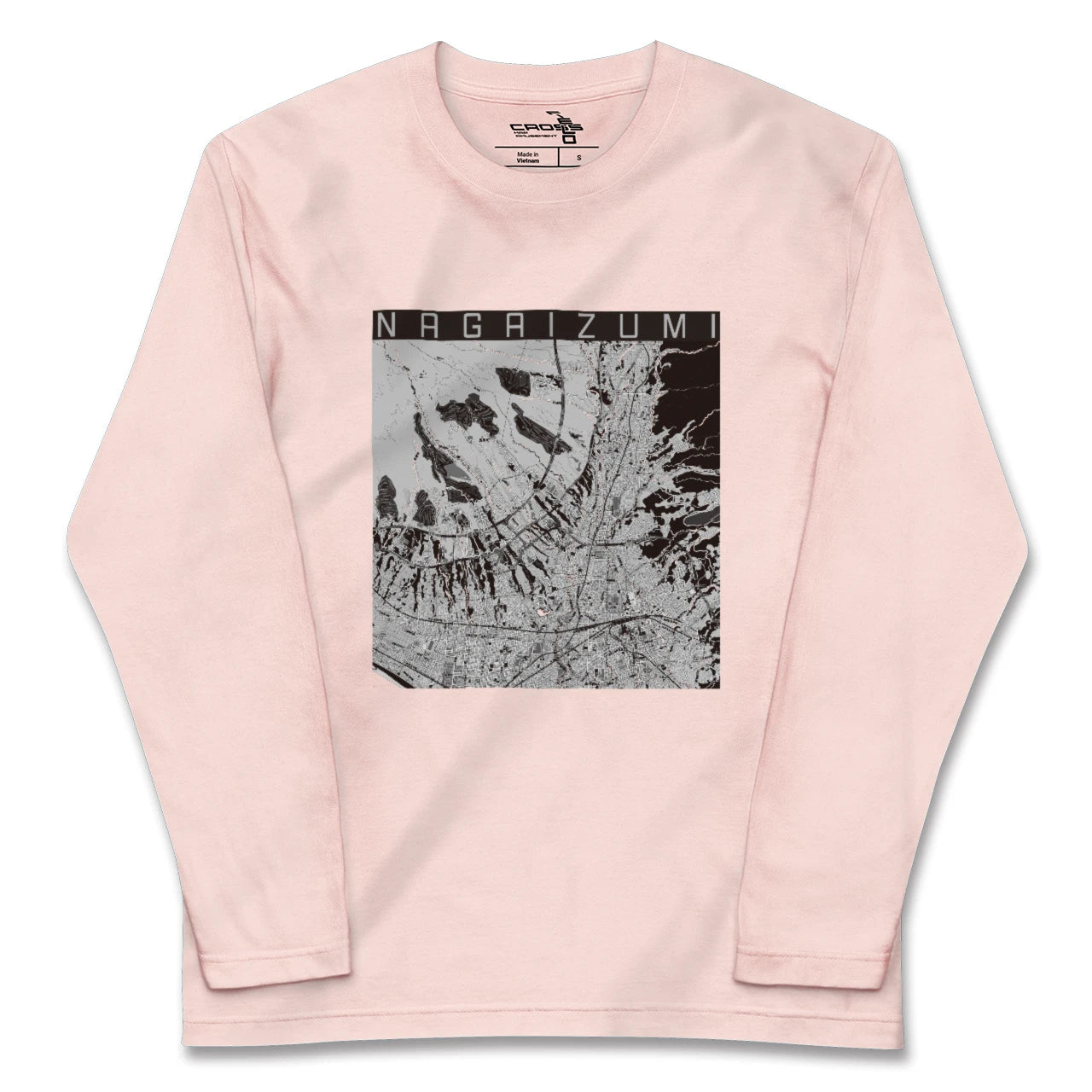 【長泉(静岡県)】地図柄ロングスリーブTシャツ
