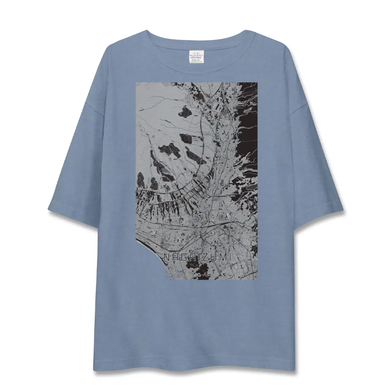 【長泉(静岡県)】地図柄ビッグシルエットTシャツ