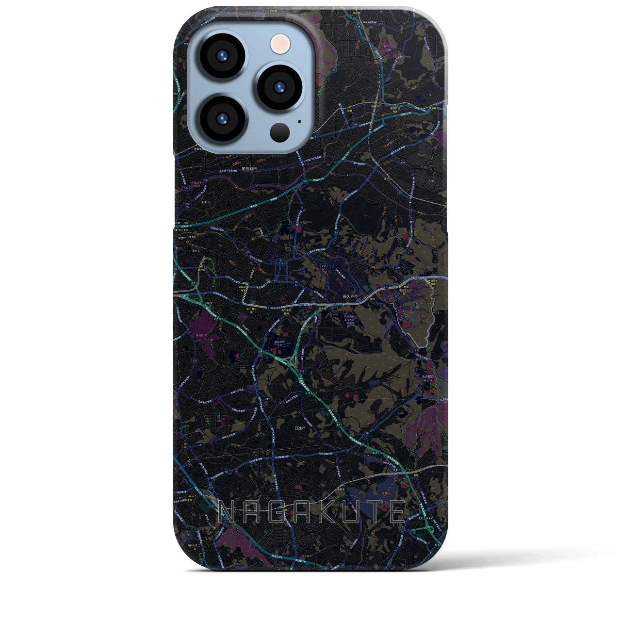 【長久手(愛知県)】地図柄iPhoneケース(バックカバータイプ)