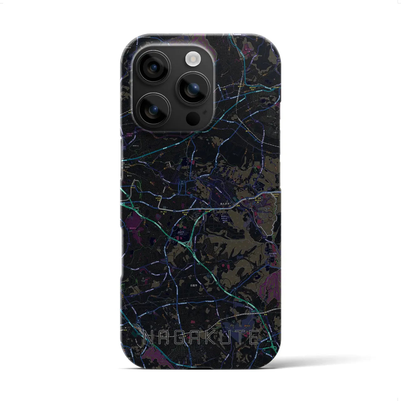 【長久手(愛知県)】地図柄iPhoneケース(バックカバータイプ)