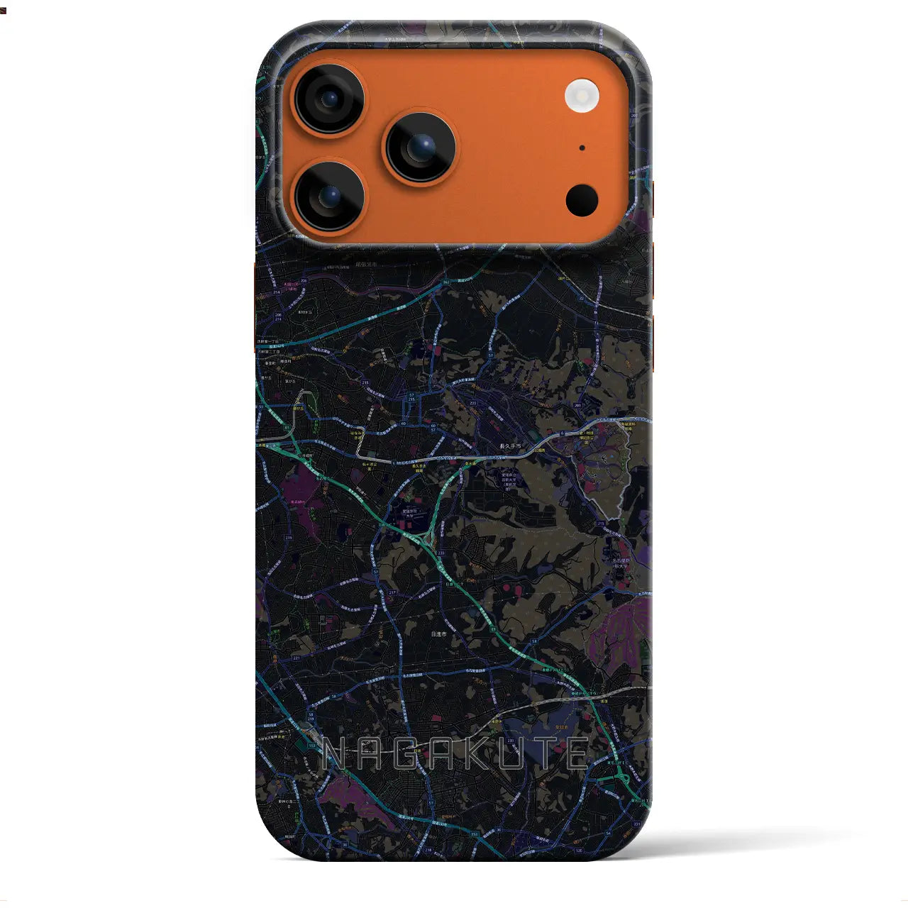 【長久手(愛知県)】地図柄iPhoneケース(バックカバータイプ)