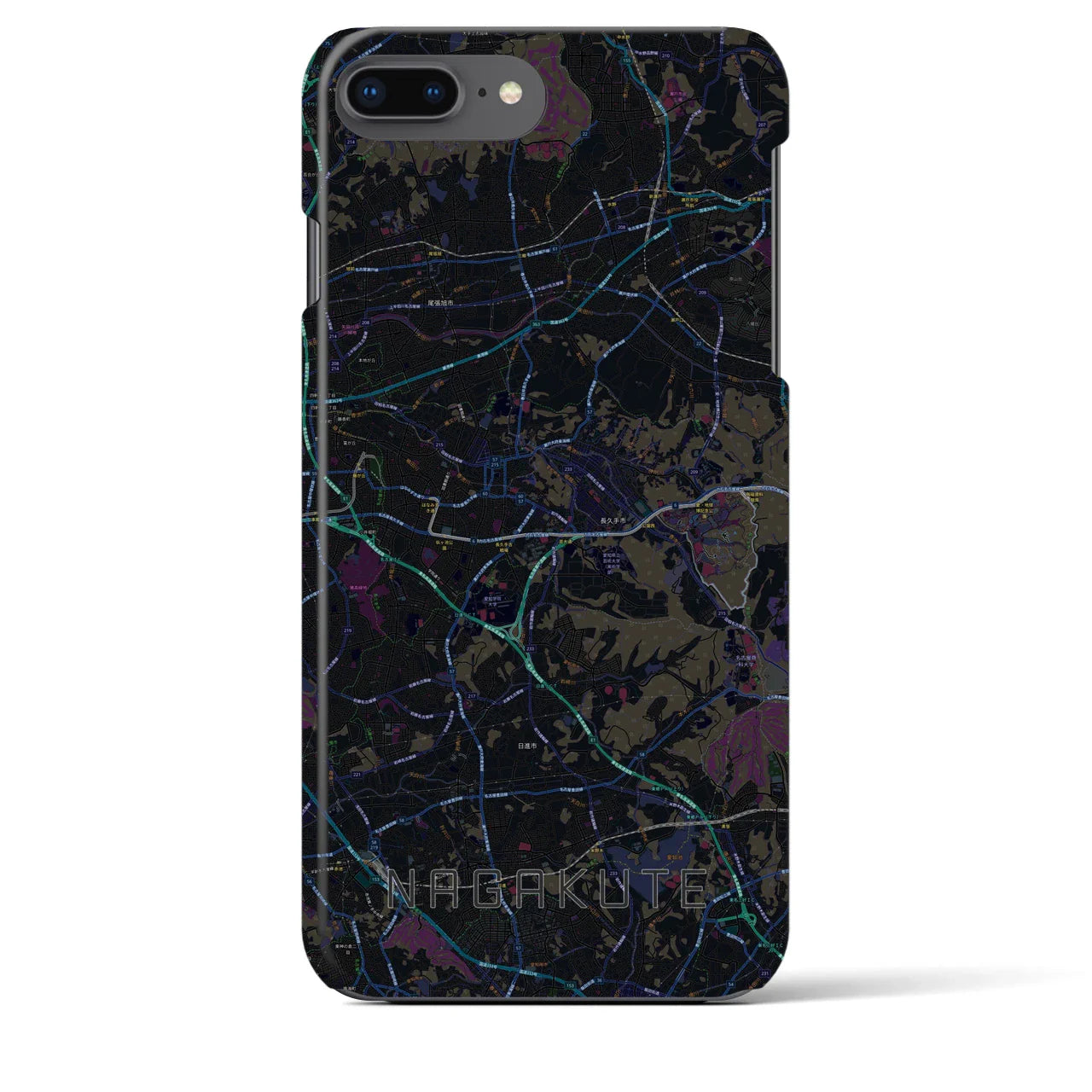 【長久手(愛知県)】地図柄iPhoneケース(バックカバータイプ)
