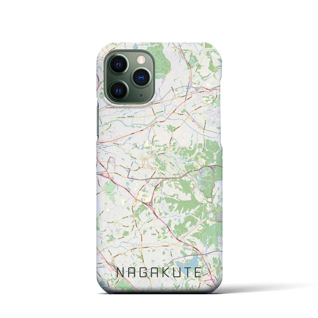 【長久手(愛知県)】地図柄iPhoneケース(バックカバータイプ)