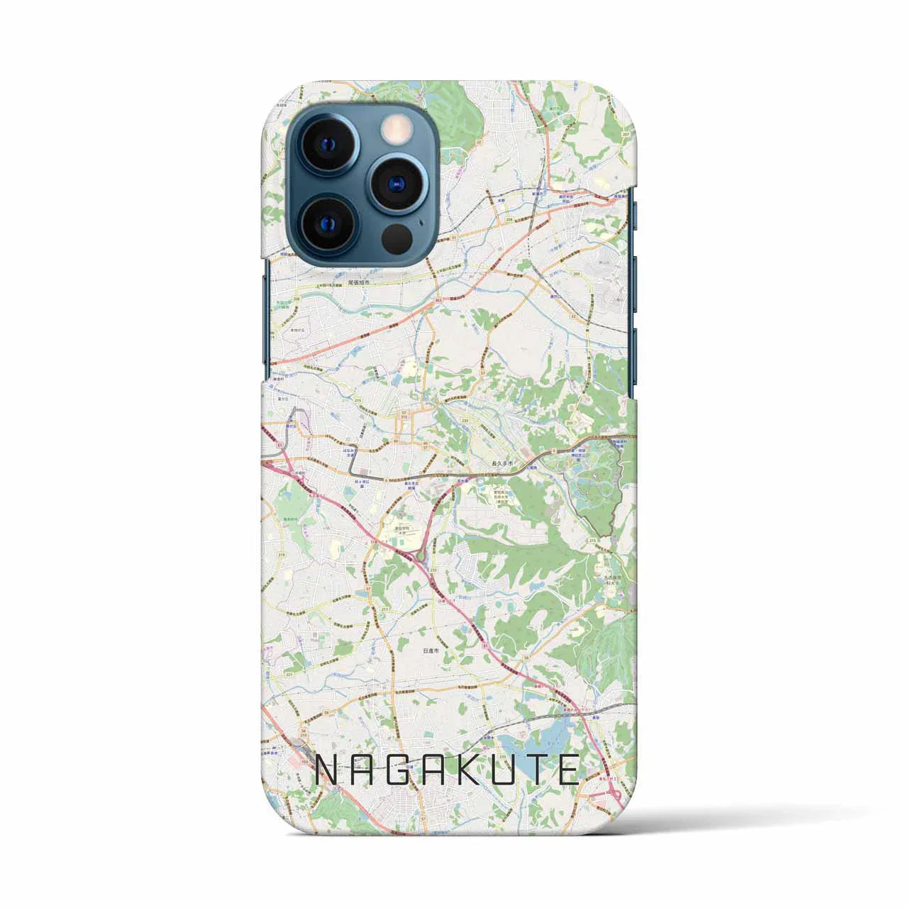 【長久手(愛知県)】地図柄iPhoneケース(バックカバータイプ)