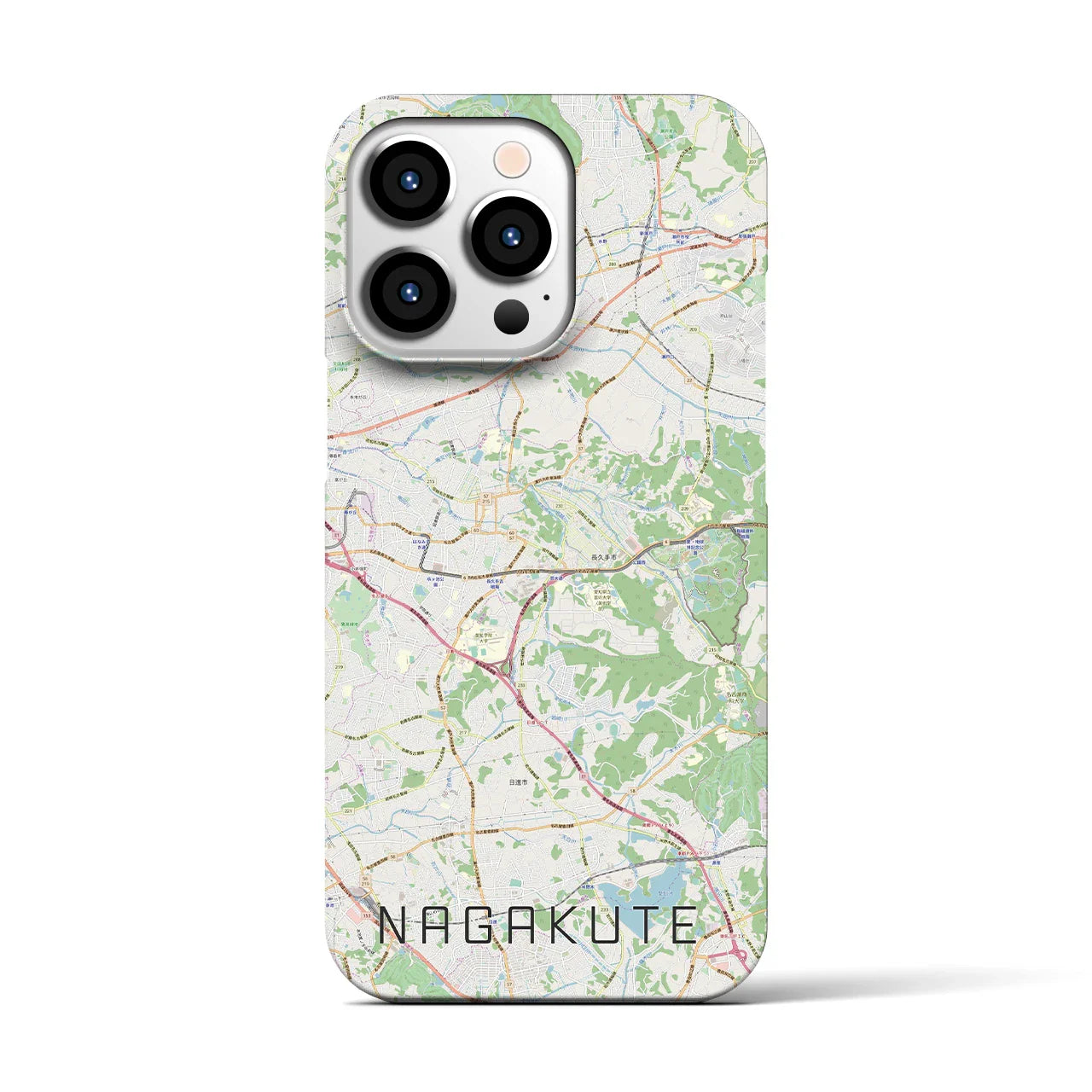 【長久手(愛知県)】地図柄iPhoneケース(バックカバータイプ)