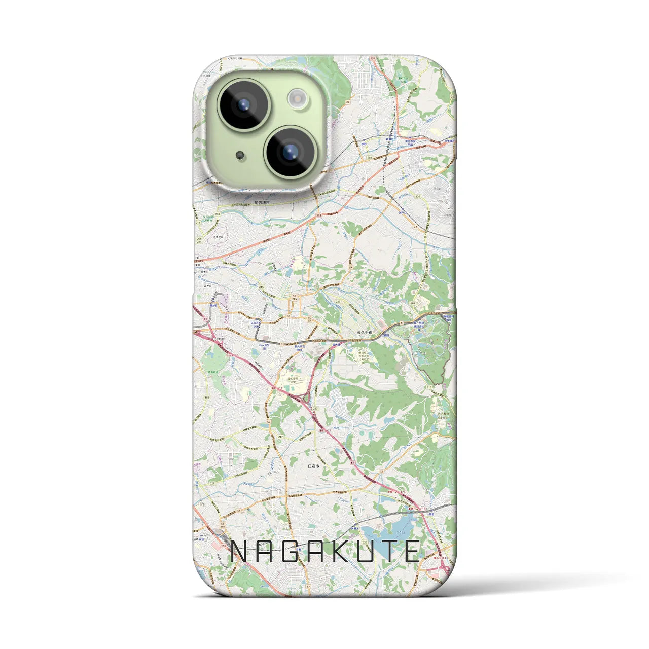 【長久手(愛知県)】地図柄iPhoneケース(バックカバータイプ)