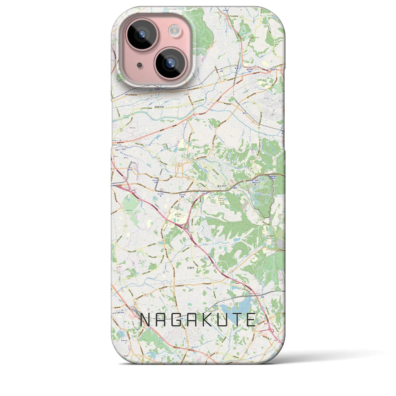 【長久手(愛知県)】地図柄iPhoneケース(バックカバータイプ)