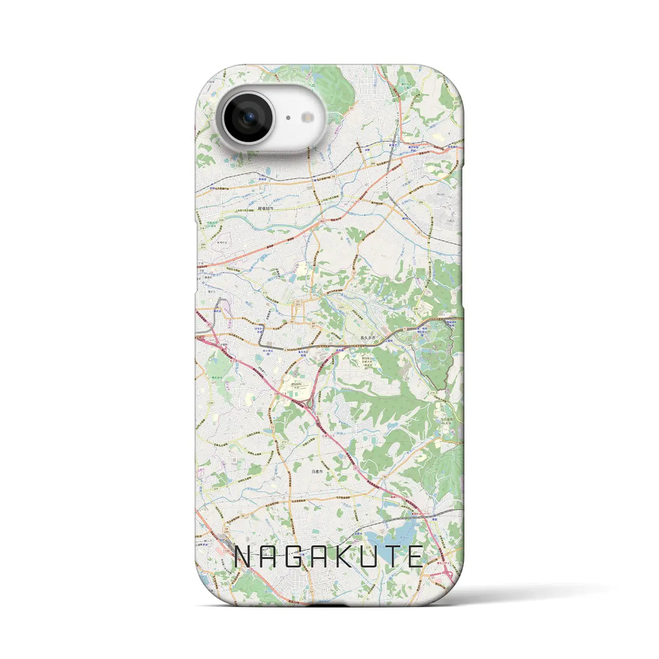 【長久手(愛知県)】地図柄iPhoneケース(バックカバータイプ)