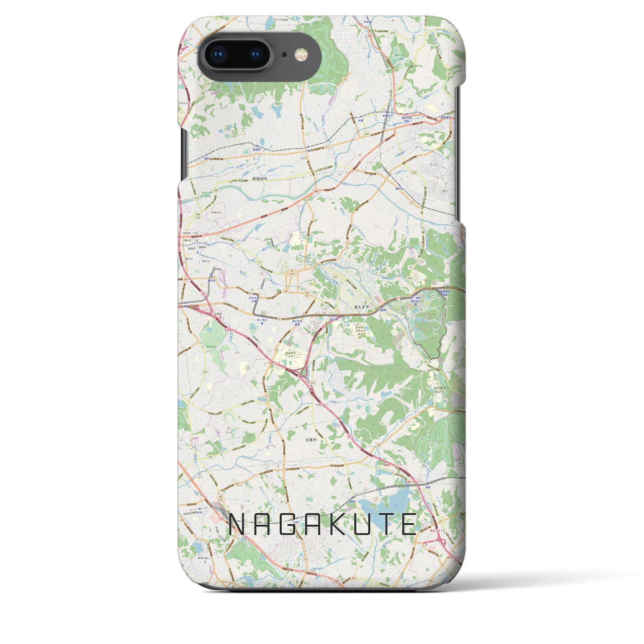 【長久手(愛知県)】地図柄iPhoneケース(バックカバータイプ)