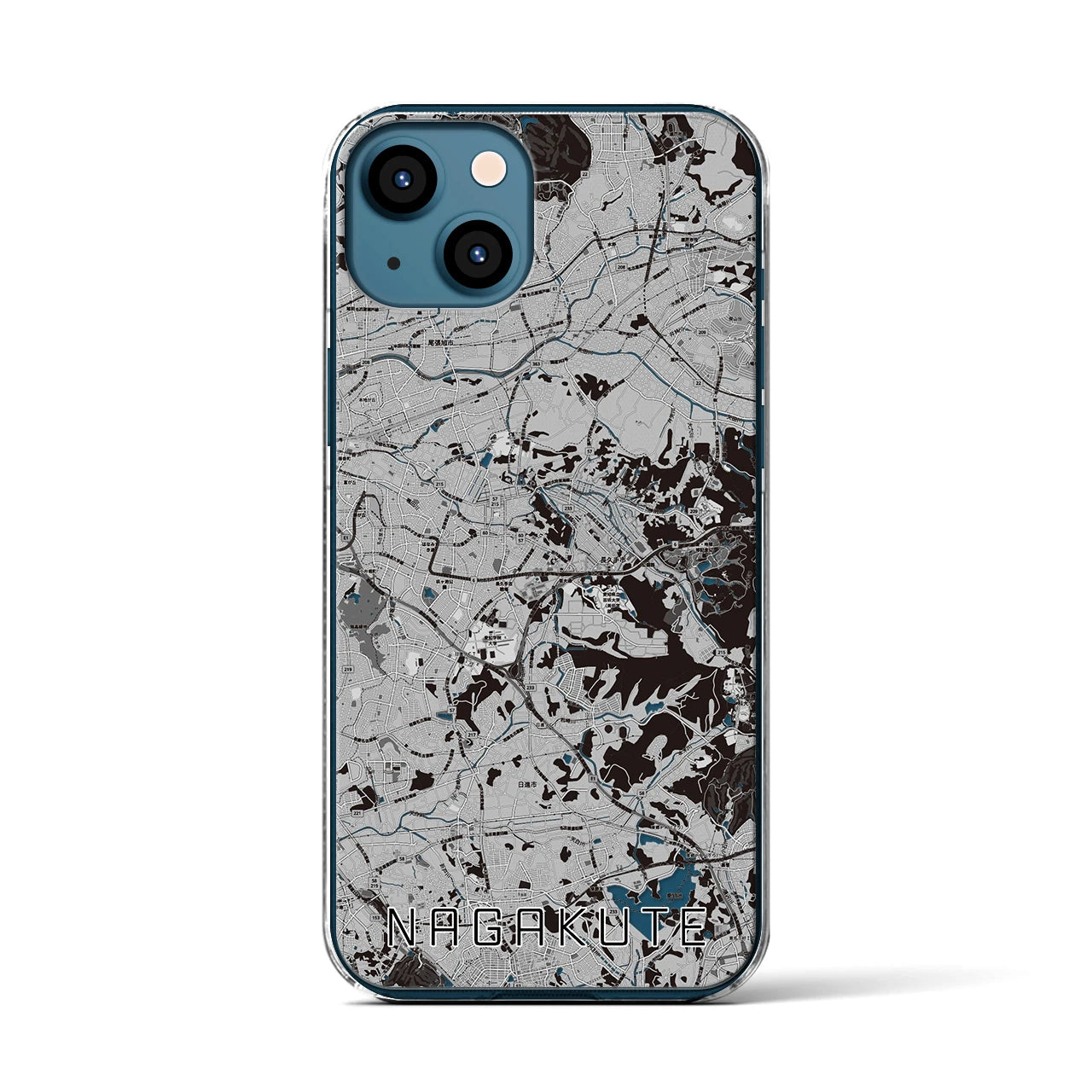 【長久手(愛知県)】地図柄iPhoneケース(クリアタイプ)