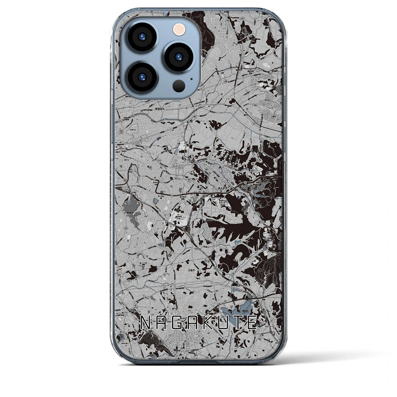 【長久手(愛知県)】地図柄iPhoneケース(クリアタイプ)