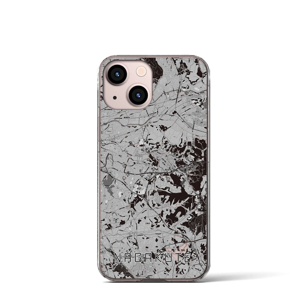 【長久手(愛知県)】地図柄iPhoneケース(クリアタイプ)