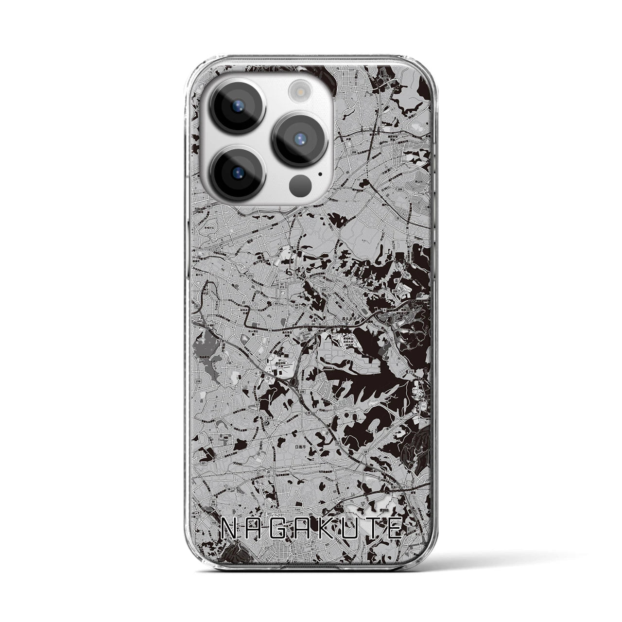 【長久手(愛知県)】地図柄iPhoneケース(クリアタイプ)