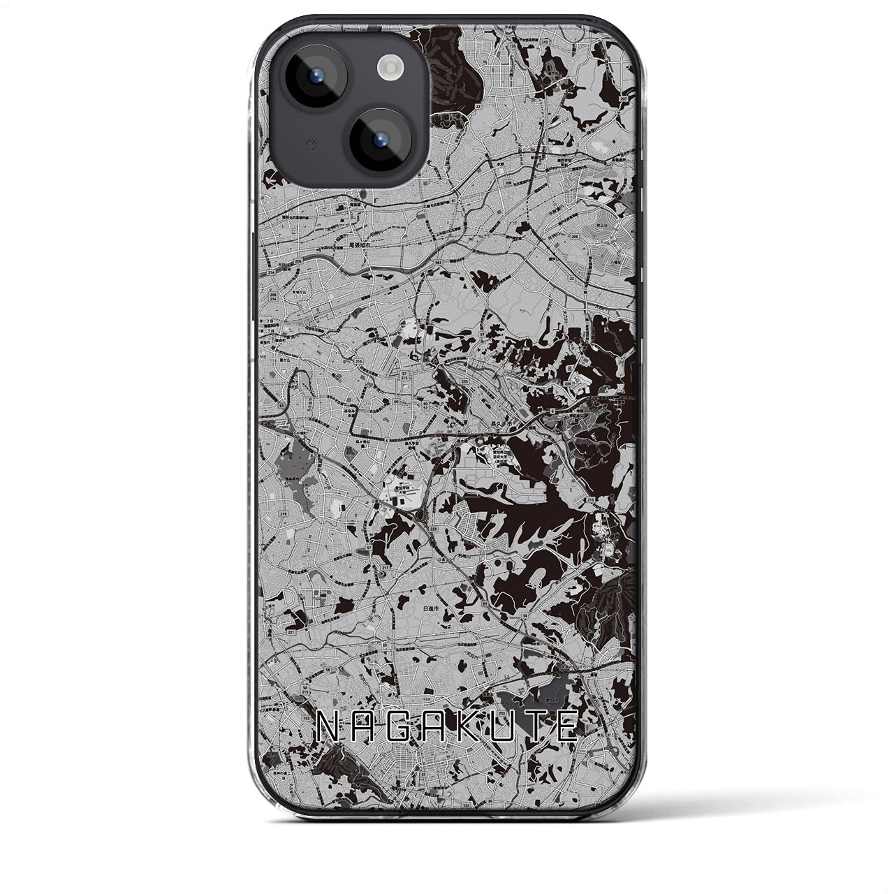 【長久手(愛知県)】地図柄iPhoneケース(クリアタイプ)