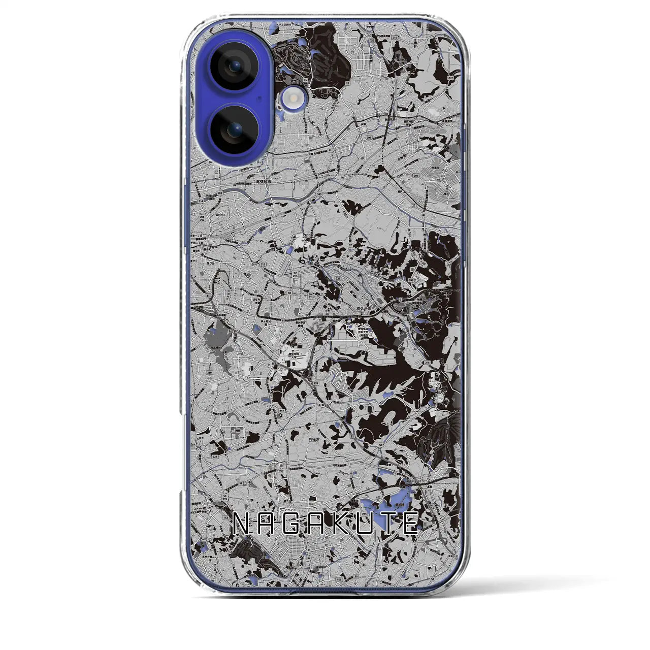 【長久手(愛知県)】地図柄iPhoneケース(クリアタイプ)