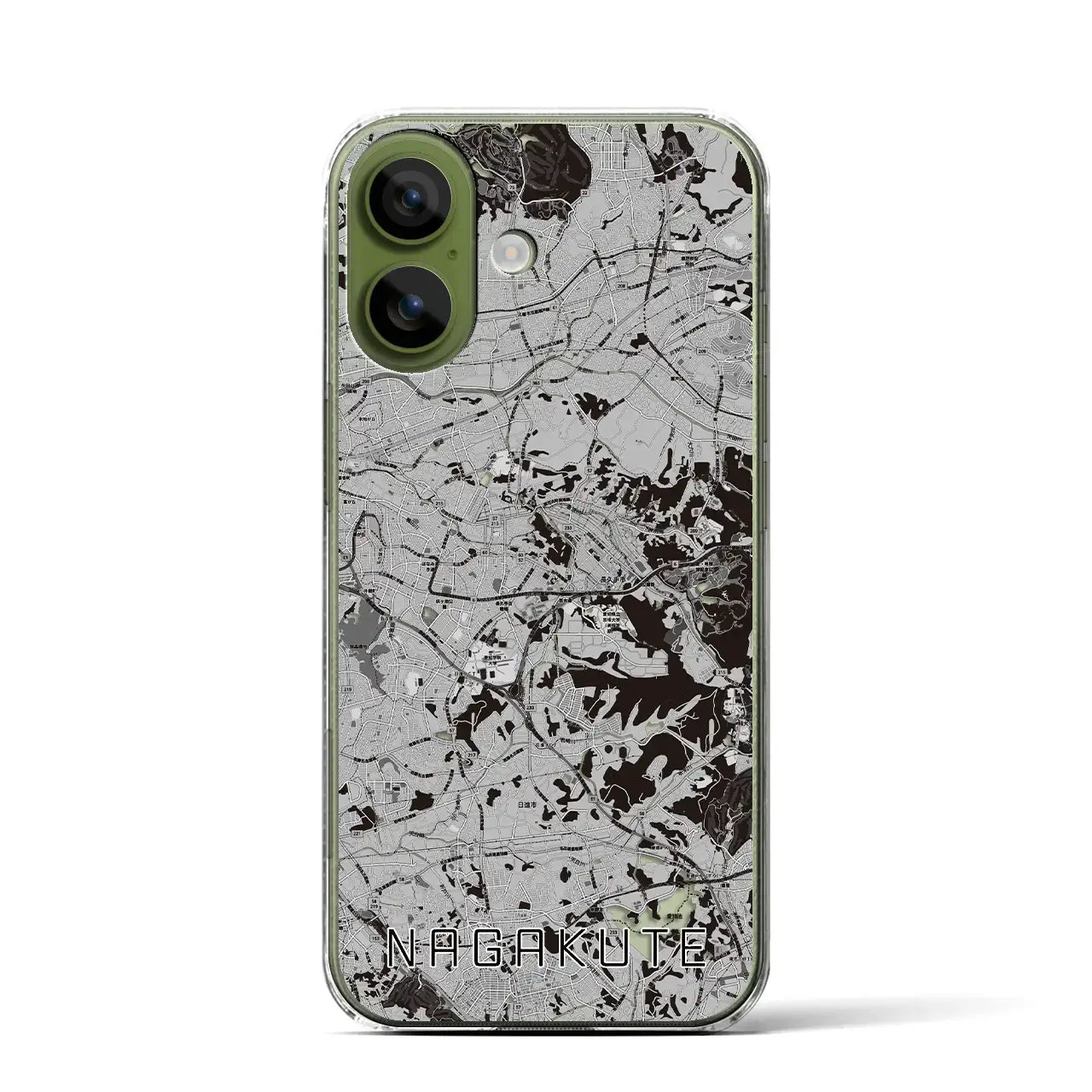 【長久手(愛知県)】地図柄iPhoneケース(クリアタイプ)