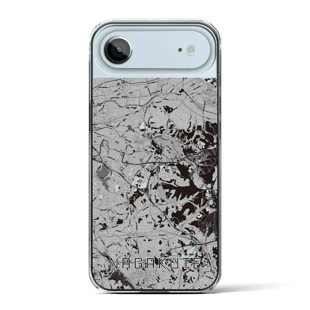 【長久手(愛知県)】地図柄iPhoneケース(クリアタイプ)