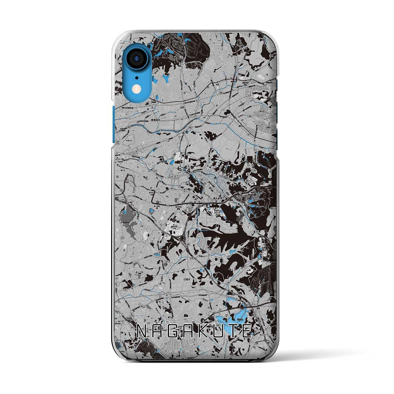 【長久手(愛知県)】地図柄iPhoneケース(クリアタイプ)