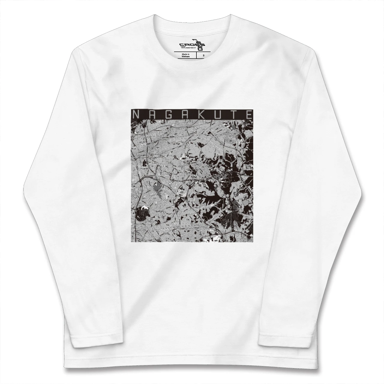 【長久手(愛知県)】地図柄ロングスリーブTシャツ