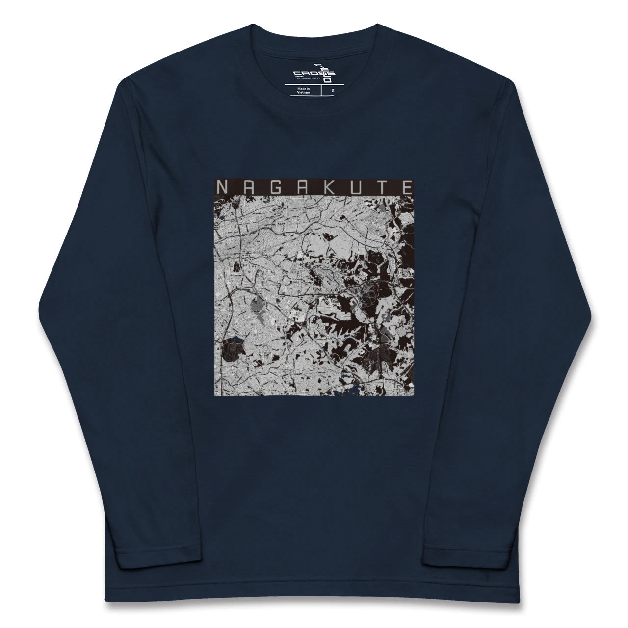 【長久手(愛知県)】地図柄ロングスリーブTシャツ