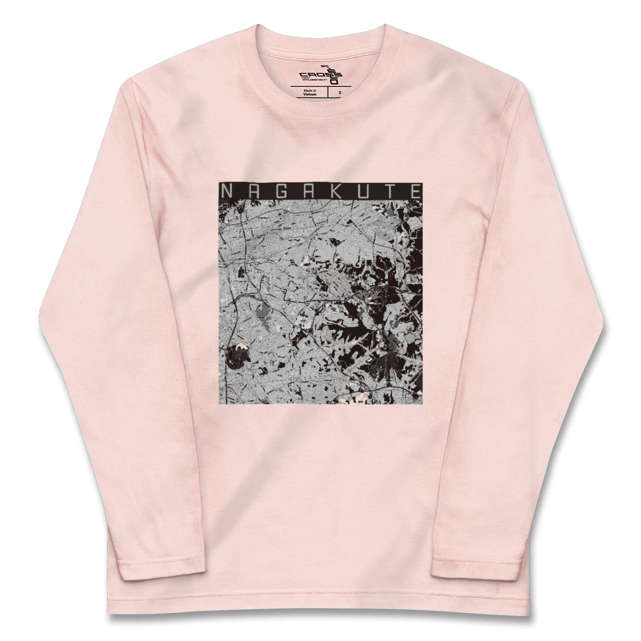 【長久手(愛知県)】地図柄ロングスリーブTシャツ