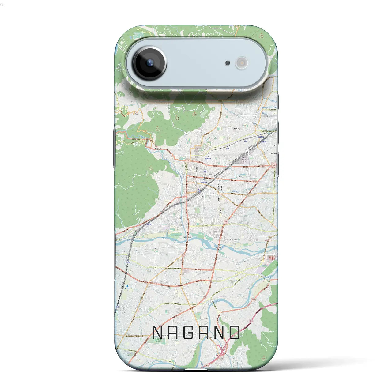 【長野(長野県)】地図柄iPhoneケース(バックカバータイプ)