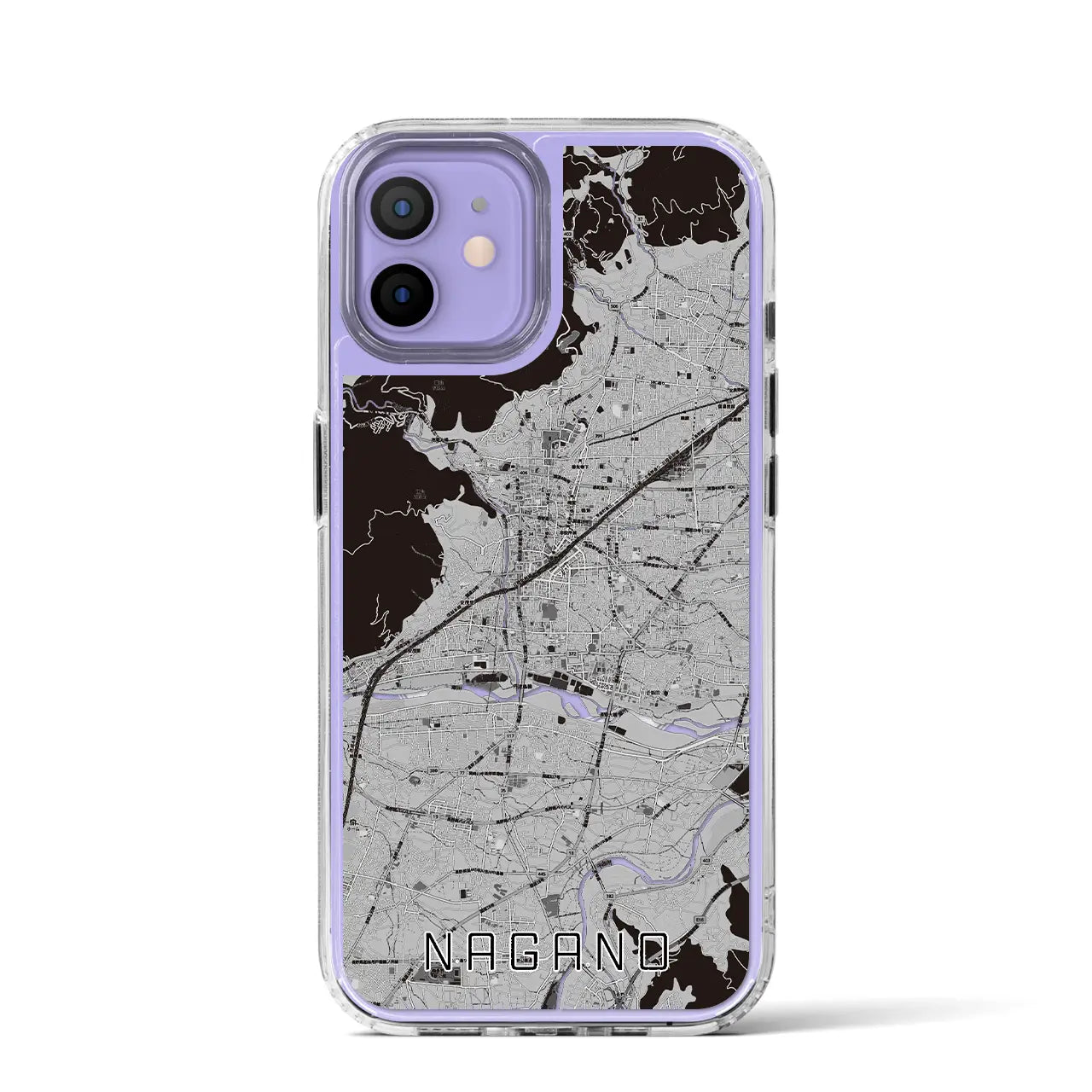 【長野(長野県)】地図柄iPhoneケース(MagSafeタイプ)