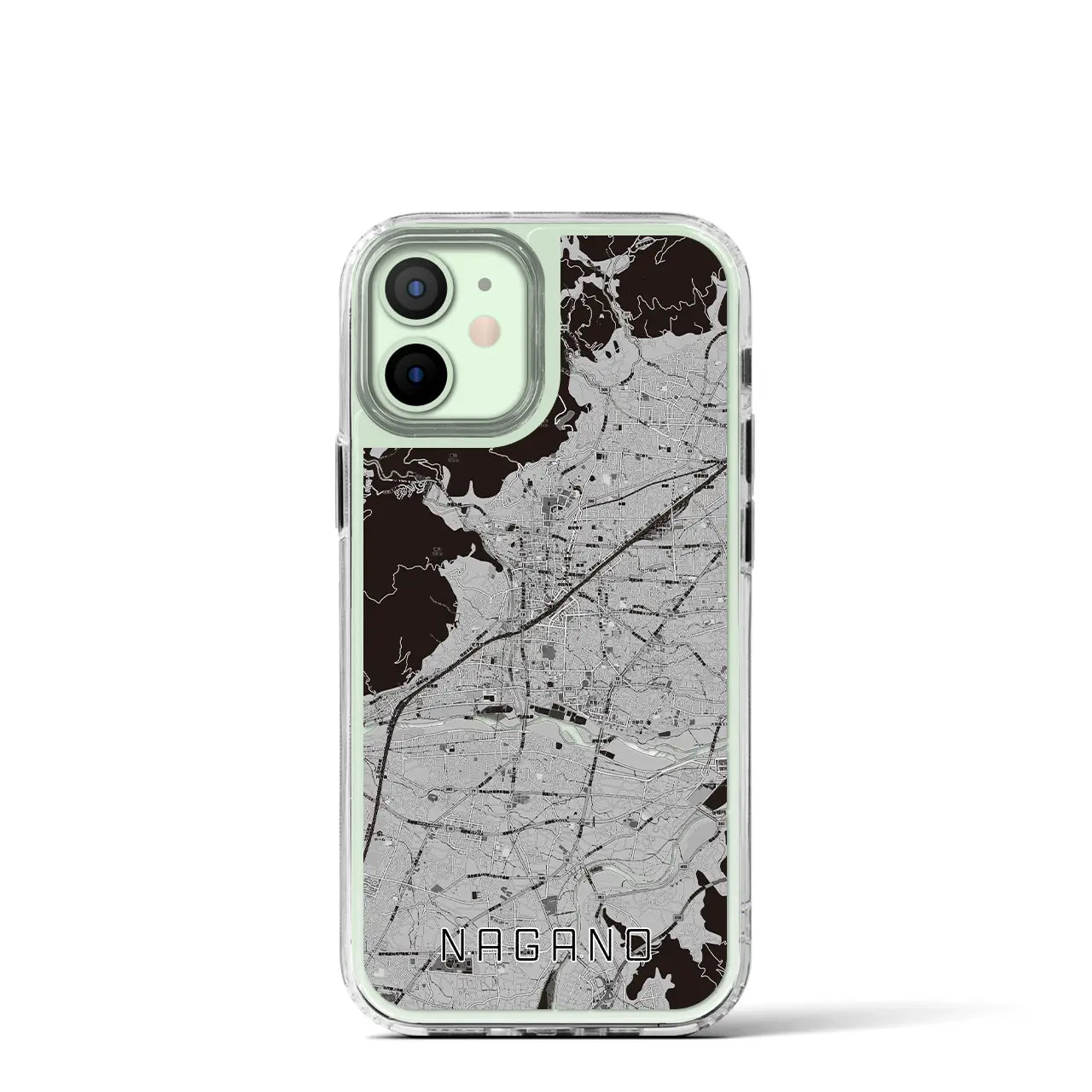 【長野(長野県)】地図柄iPhoneケース(MagSafeタイプ)