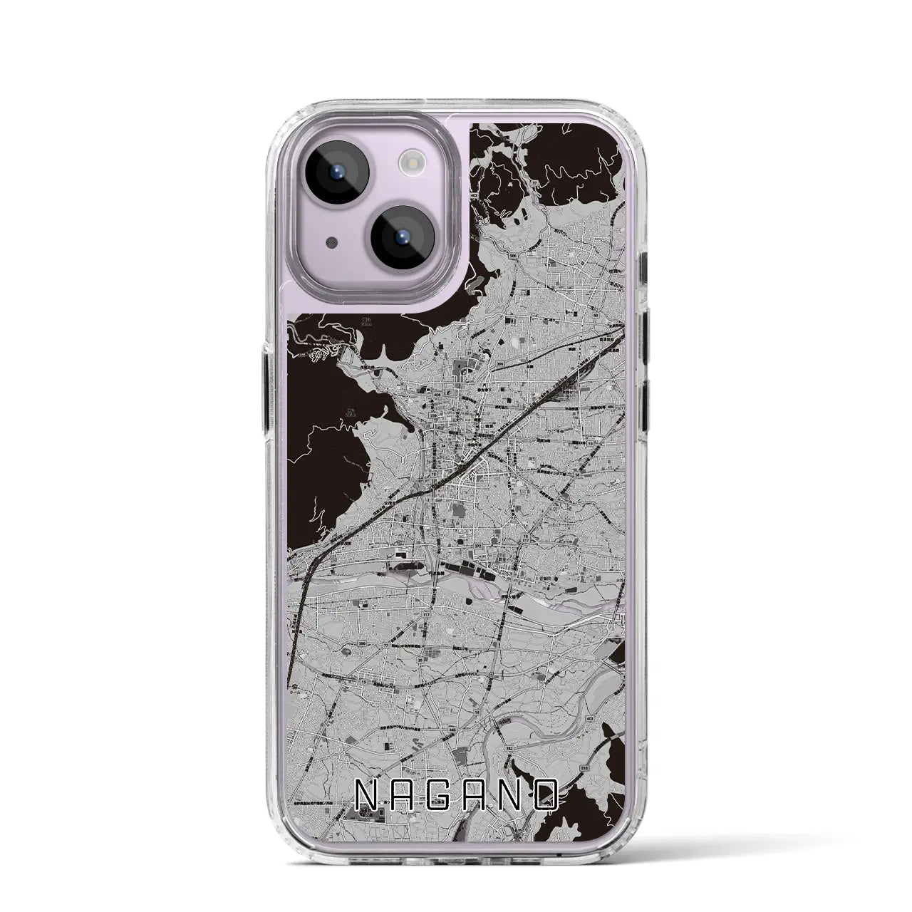 【長野(長野県)】地図柄iPhoneケース(MagSafeタイプ)