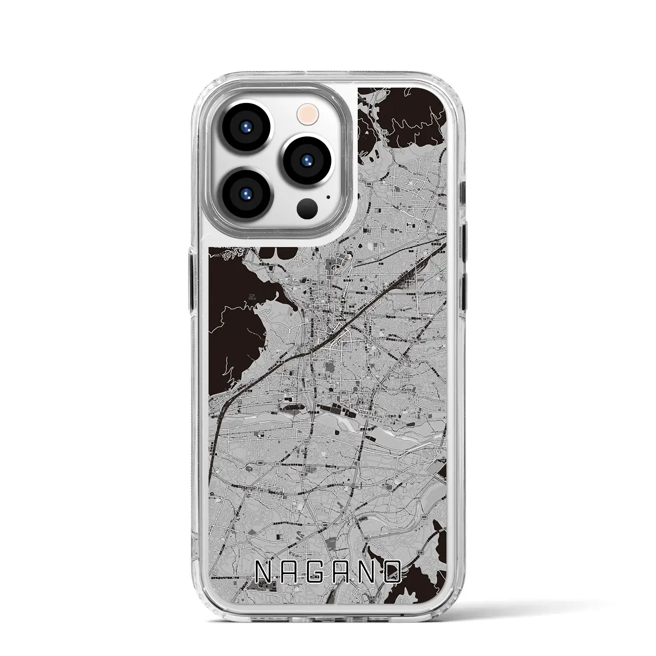 【長野(長野県)】地図柄iPhoneケース(MagSafeタイプ)