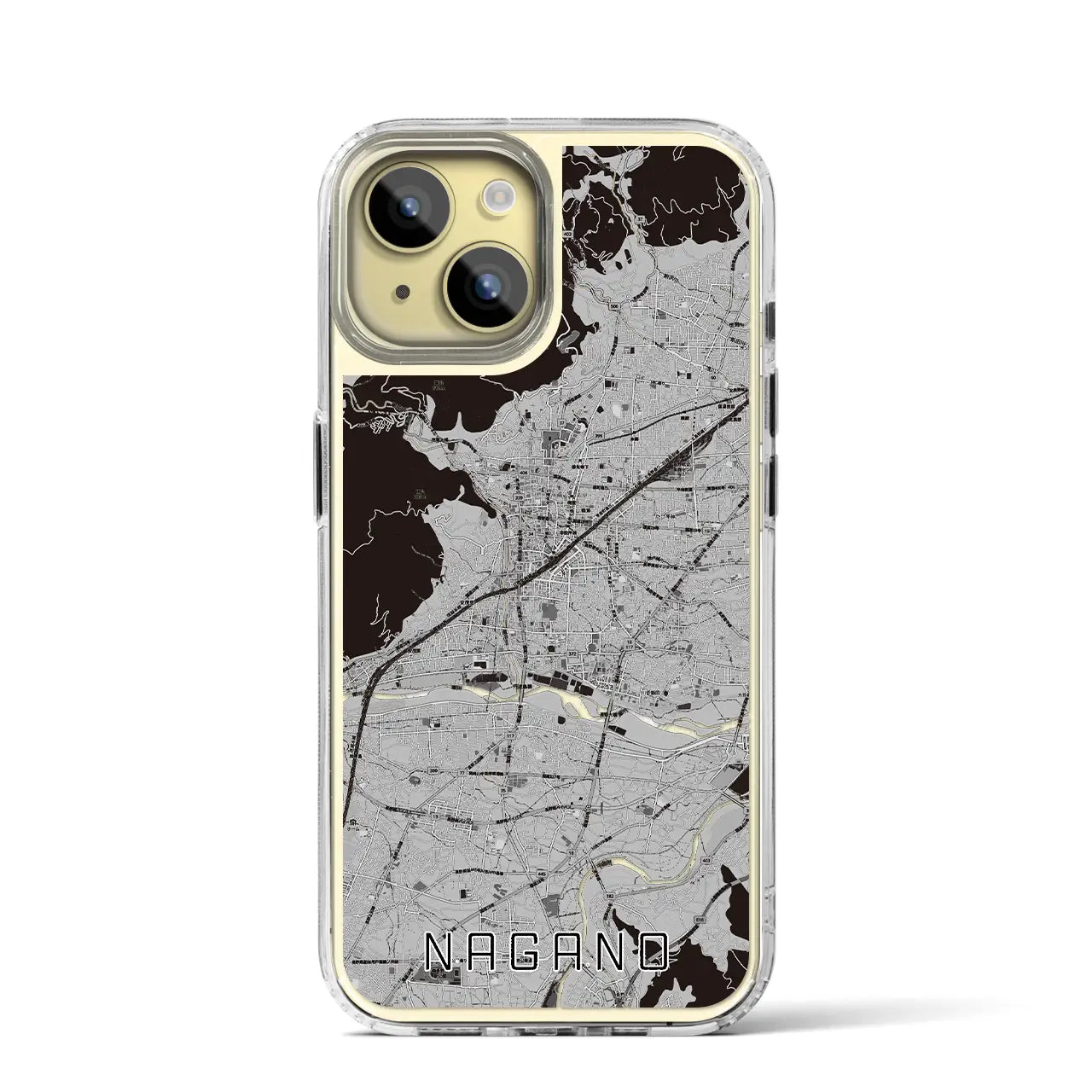 【長野(長野県)】地図柄iPhoneケース(MagSafeタイプ)