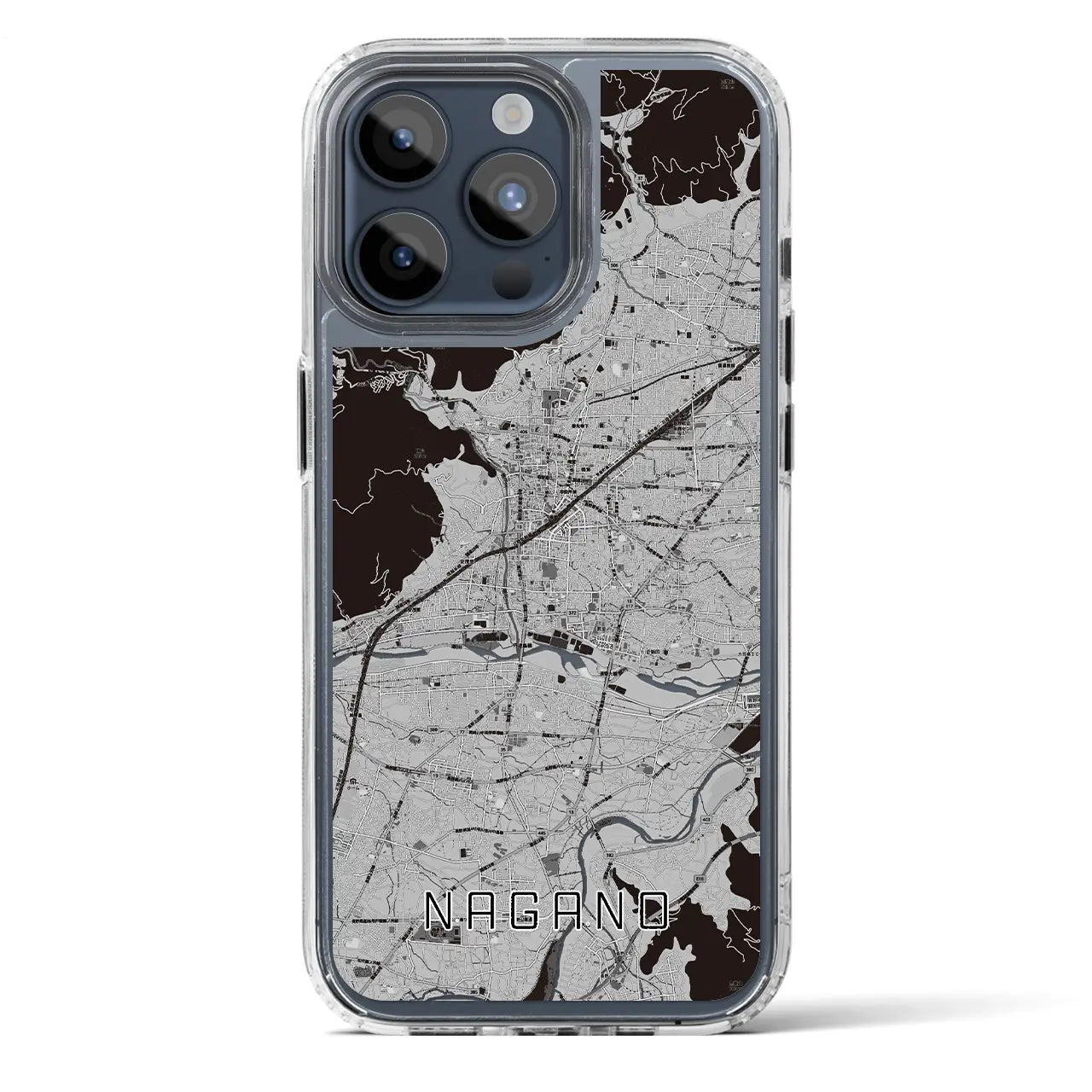 【長野(長野県)】地図柄iPhoneケース(MagSafeタイプ)