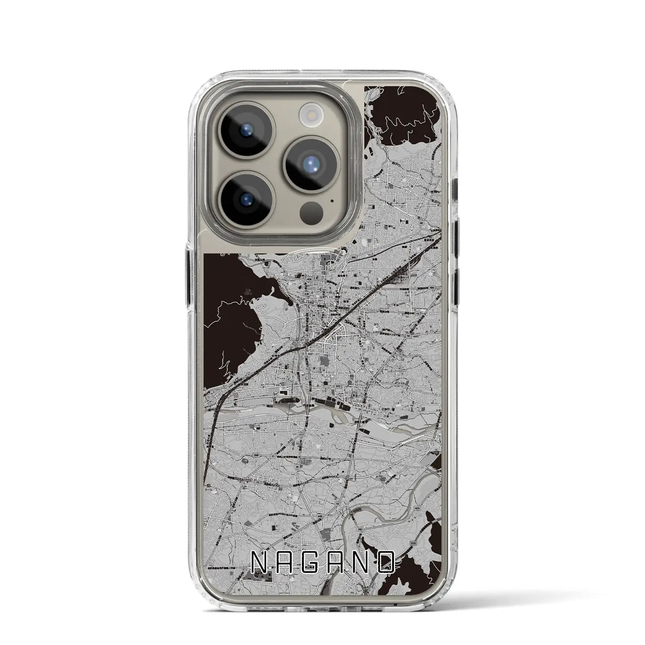 【長野(長野県)】地図柄iPhoneケース(MagSafeタイプ)