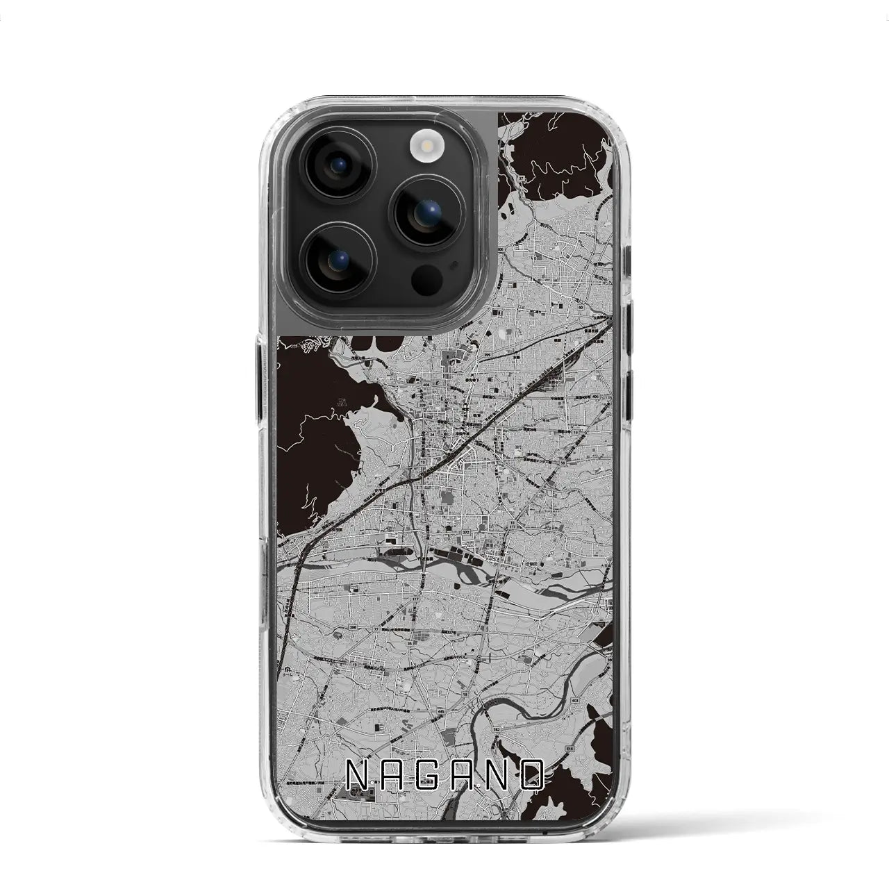 【長野(長野県)】地図柄iPhoneケース(MagSafeタイプ)