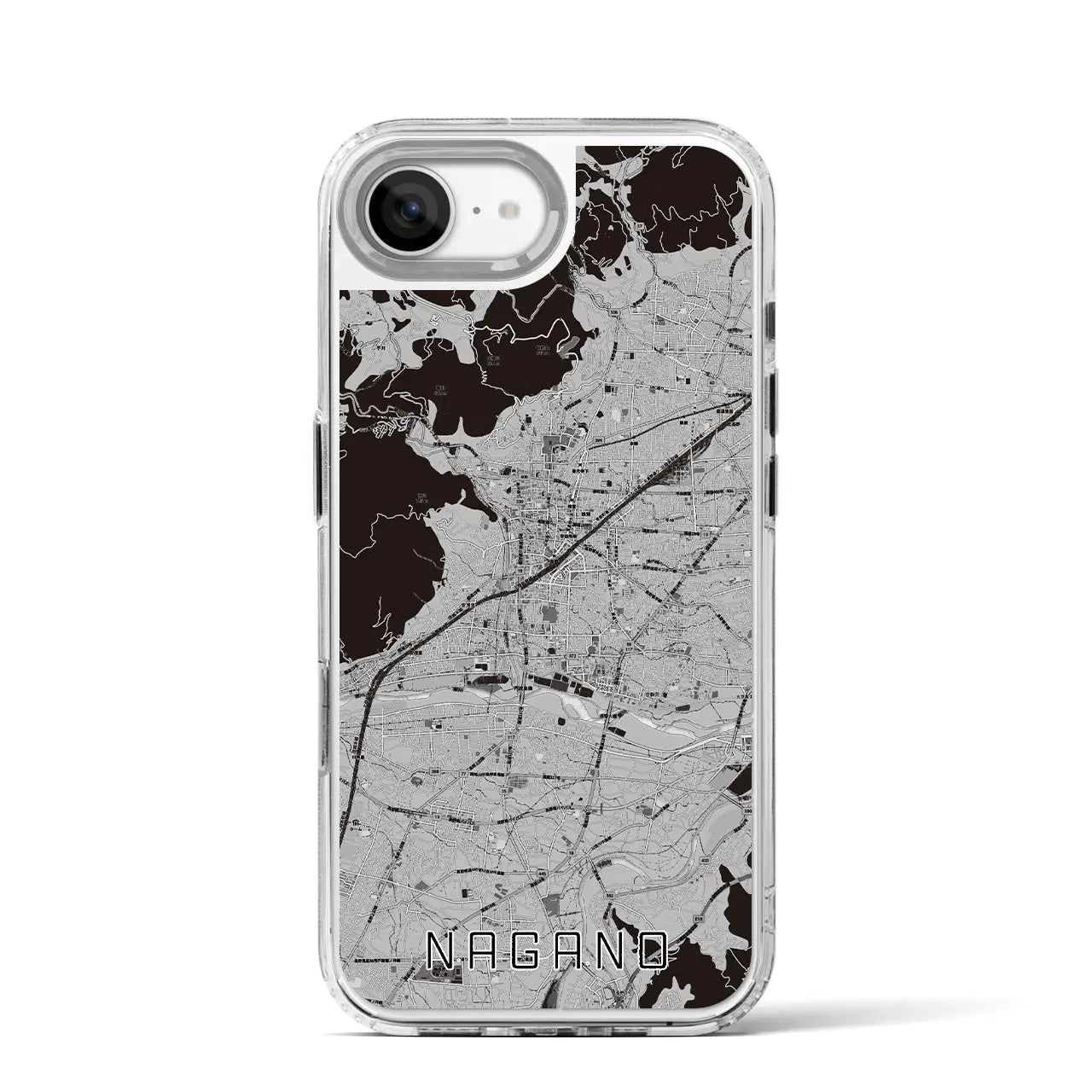 【長野(長野県)】地図柄iPhoneケース(MagSafeタイプ)